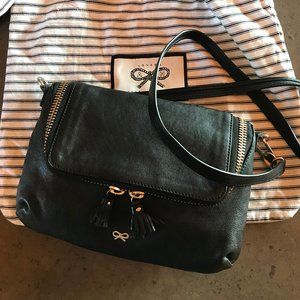 Anya Hindmarch Leather Crossbody Satchel Bag